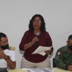 Participa Abelina López en reunión preventiva ante tormenta tropical "Agatha"