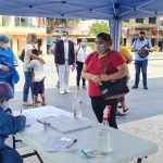 Instala Salud Municipal módulo de prueba COVID en el Zócalo