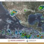 Pronóstico de lluvias muy fuertes por ondas tropicales y canales de baja presión
