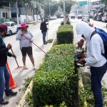 Realiza gobierno de Abelina López, brigada de limpieza en la avenida Ruiz Cortines