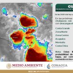 Presencia de canal de Baja Presión y Onda Tropical ocasionarán lluvias