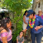 Coloca Abelina López Rodríguez la primera piedra del puente vehicular en  Xaltianguis
