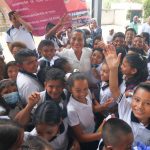 Invierte Abelina López Rodríguez para la construcción de aulas, rehabilitación de drenaje pluvial y sanitario