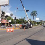 Instala gobierno de Abelina López circuito de semaforización en La Poza