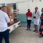 Entrega Gobierno de Abelina López Rodríguez donativo de insumos al Hospital Donato G. Alarcón