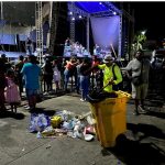 Atiende Gobierno de Abelina López Rodríguez limpieza tras fiesta mexicana