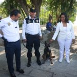 Presenta Abelina López Rodríguez a "Alpha" binomio canino de la SSP*