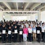 Entrega Abelina Certificado Único Policial a 190 agentes de la SSP