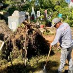 Intensifica Gobierno de Abelina López Rodríguez limpieza en panteones municipales