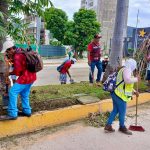 Realiza Gobierno Municipal trabajos de embellecimiento en camellones de Acapulco