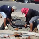 Desazolva CAPAMA pozos de visita y repone brocales en toda la ciudad