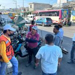 Retira Gobierno Municipal a vendedores de pescados y mariscos de la avenida Constituyentes.