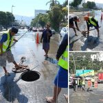 Intensifica CAPAMA brigada emergente de desazolves y reparación de fugas de agua potable.