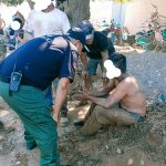 Rescata Protección Civil Acapulco a trabajadores tras derrumbe de obra.