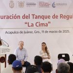 Leticia Lozano junto a Evelyn Salgado inaugura reconstrucción de tanques “La Cima” y "Silvestre Castro".