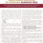 Convoca Gobierno de Abelina López Rodríguez al Tercer Premio Municipal de Literatura Acapulco 2025