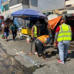 Desazolva CAPAMA tubería en Mercado Central