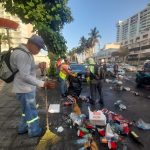 Realiza Gobierno de Abelina López Rodríguez limpieza tras ”Acamoto 2025”