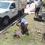 Repara CAPAMA fuga de agua potable en la Costera Miguel Alemán