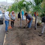 Embellece Gobierno de Abelina López Rodríguez áreas verdes en Calzada Pie de la Cuesta