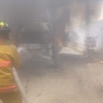 Bomberos de Acapulco sofocó unidad del transporte público en Calzada Pie de la Cuesta