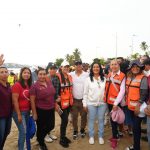 Participa Abelina López Rodríguez en banderazo de Estrategia Nacional de Limpieza y Conservación de Playas.