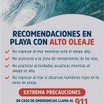 Emite Gobierno de Abelina López Rodríguez recomendaciones ante mar de fondo