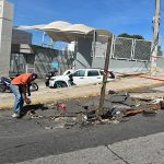 Repara Gobierno de Abelina López Rodríguez socavón en Paseo de la Cañada.