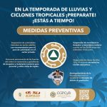 Informa Gobierno Municipal suspensión de movilidad a partir de las 8:00 de la noche por huracán “Erick”
