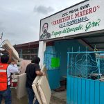 Brinda Gobierno de Abelina López Rodríguez atención alimentaria en refugios temporales ante el paso de “Erick”.