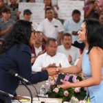 Reconocen vecinos de barrios históricos a Abelina López Rodríguez por obras en zona Tradicional