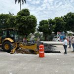 Realizan CAPAMA y FONATUR sustitución de colector en la zona turística
