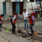 Implementa Gobierno de Abelina López Rodríguez operativo por arrastre de basura tras lluvias