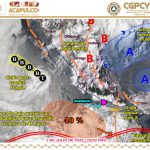 Informa Gobierno de Abelina López Rodríguez probabilidad de lluvia del 70 por ciento para Acapulco