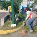 Realiza Gobierno de Abelina López Rodríguez brigada integral en diversos puntos del puerto