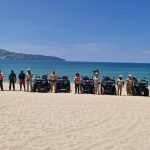 Refuerza Policía Turística operativos de seguridad en playas de Acapulco.
