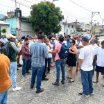 Atienden autoridades de CAPAMA manifestación en avenida Ejido