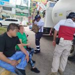 Atiende Policía Vial incidente en avenida Cuauhtémoc