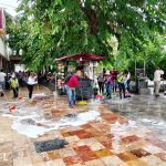 Realiza Gobierno de Abelina López Rodríguez operativos de limpieza en el primer cuadro de la ciudad