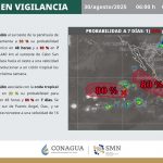 Persistirán lluvias en Acapulco por efectos de la Onda Tropical Número 27