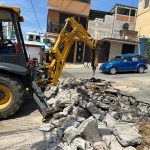 Inicia rehabilitación con concreto hidráulico en avenida Solidaridad