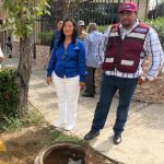 Supervisa Abelina López Rodríguez sustitución de tubería en Costa Azul