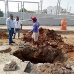 Rehabilita CAPAMA red sanitaria en la colonia Alta Progreso