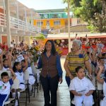 Lleva Abelina López el programa “La Nao en tu escuela” a la primaria Justo Sierra