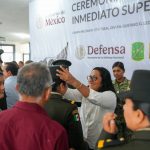 Respalda Abelina López Rodríguez ceremonia de ascensos del Ejército Mexicano