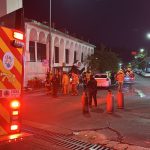 Sofocan Bomberos de Acapulco incendio en negocio de comida.
