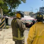 Atiende Protección Civil Acapulco volcadura de camión en Cuauhtémoc