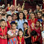 Premia Abelina López a ganadores del Torneo “Mundialito Cívico” en Acapulco