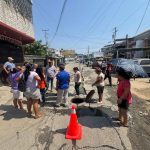 Atiende Capama drenaje colapsado en el fraccionamiento Arboledas