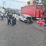 Atiende Protección Civil y Bomberos accidente en avenida Constituyentes